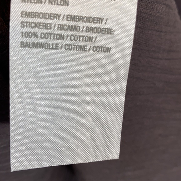 Logo Lavish slub knit top Swiss dot & lace size S - Picture 11 of 12